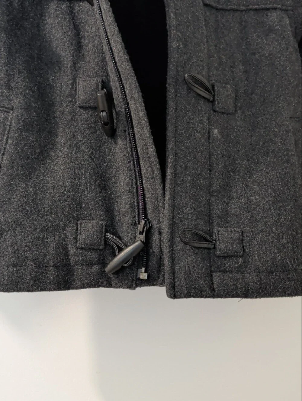 Old Navy Dark Gray Kids Pea Coat with Hood